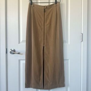 Vintage 90’s Y2K Tan Brown Maxi Skirt